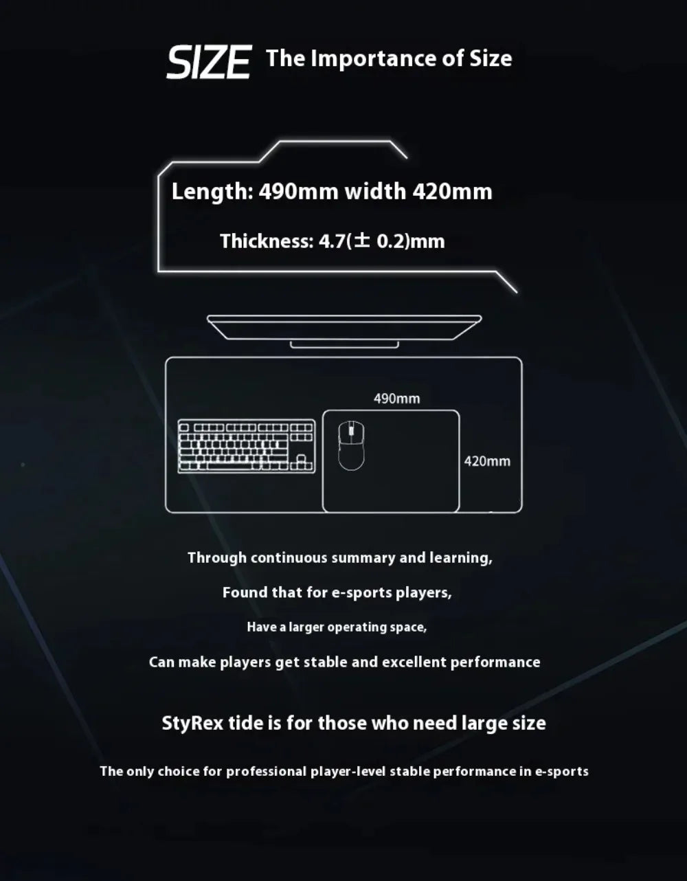 Scyrox SOSU Mousepad Surface Foam Moisture-Resistant Controlled Exquisite Thin E-sports Gaming Mouse Pad PC Accessories