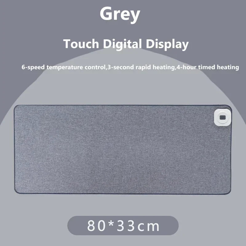 Intelligent Electric Heating Mouse Pad Winter Hand Warmer Computer Desk Heated Mat Office Desk Warming Pad Keyboard Table Mat