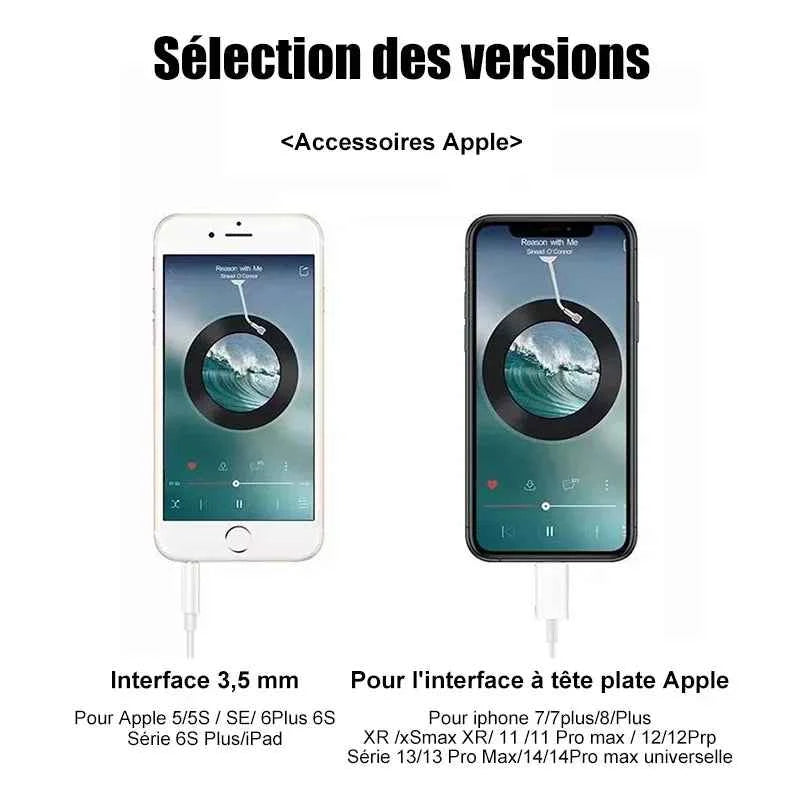 Original Headphones For Apple iPhone 14 11 12 13 Pro Max Earphones XR X XS SE 6 6S 7 8 Plus Bluetooth Wired Earbuds Accessories