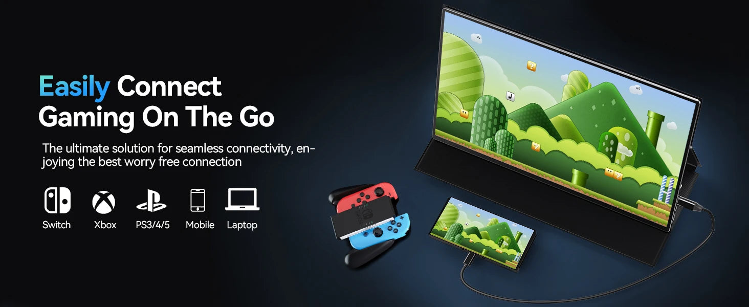UPERFECT 2K 144Hz 450nits Portable Gaming Monitor 16