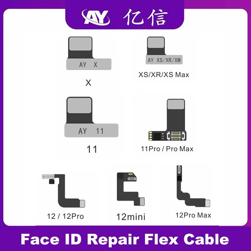 NEW AY A108 Tag Face id Flex Cable for IPhone X-11 12 13 14 15 ProMax Dot Matrix Repair No-alignment NO-soldering No-disassembly