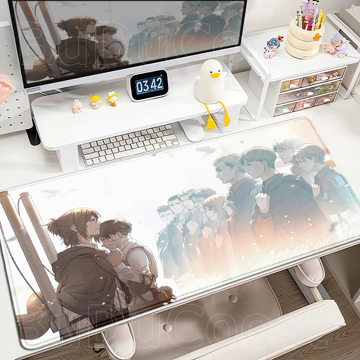 New Mousepad Anime Attack on Titan Mouse Pad Gaming Accessories PC Keyboard Large Rubber Non-slip Desk Mat Computer Table Carpet