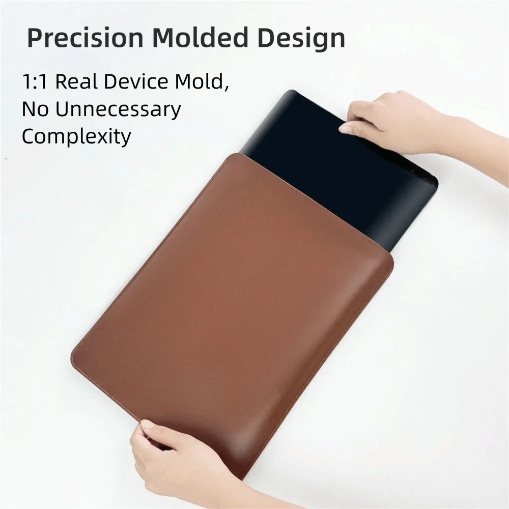 13 14 15 Inch Laptop Sleeve Carring Case PU Leather Water and Splash Proof Notebook Case for Lenovo Dell Laptop Bag
