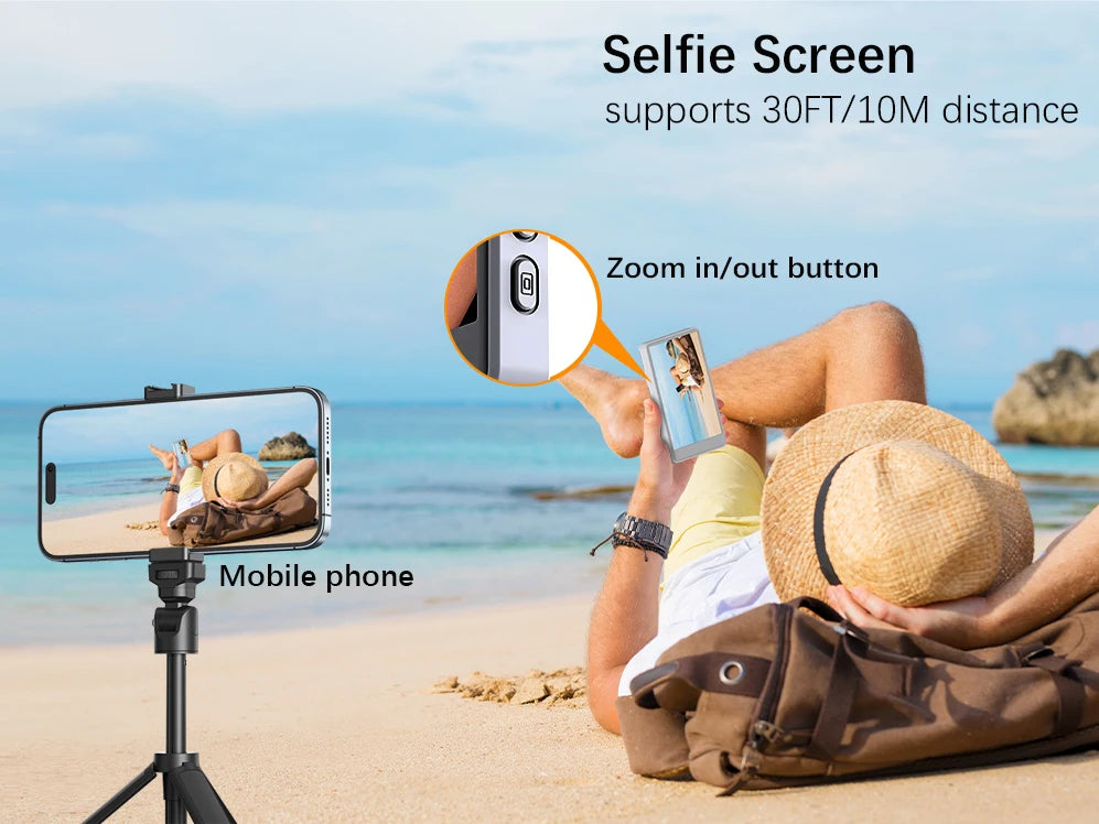 Vlog Selfie Monitor Screen for Phone (Not Support iPhone 17) or Selfie Vlog , Magnetic Mount for MagSafe, Wireless Connection