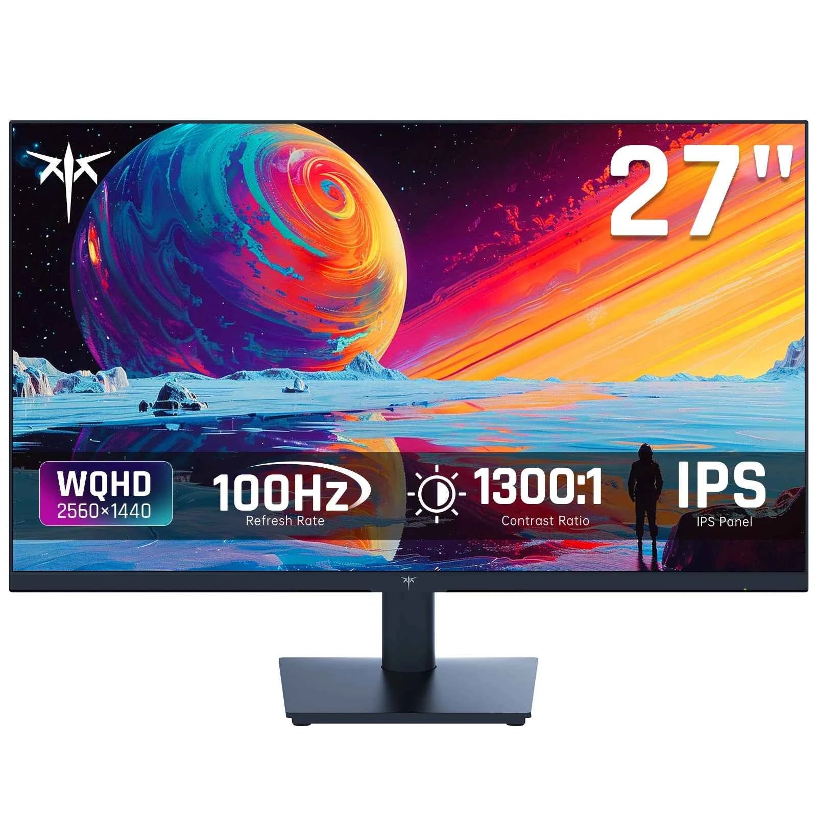KTC 27 Inch QHD(2560 * 1440) 100Hz Computer Monitor - IPS Panel, Anti-Blue Light Screen