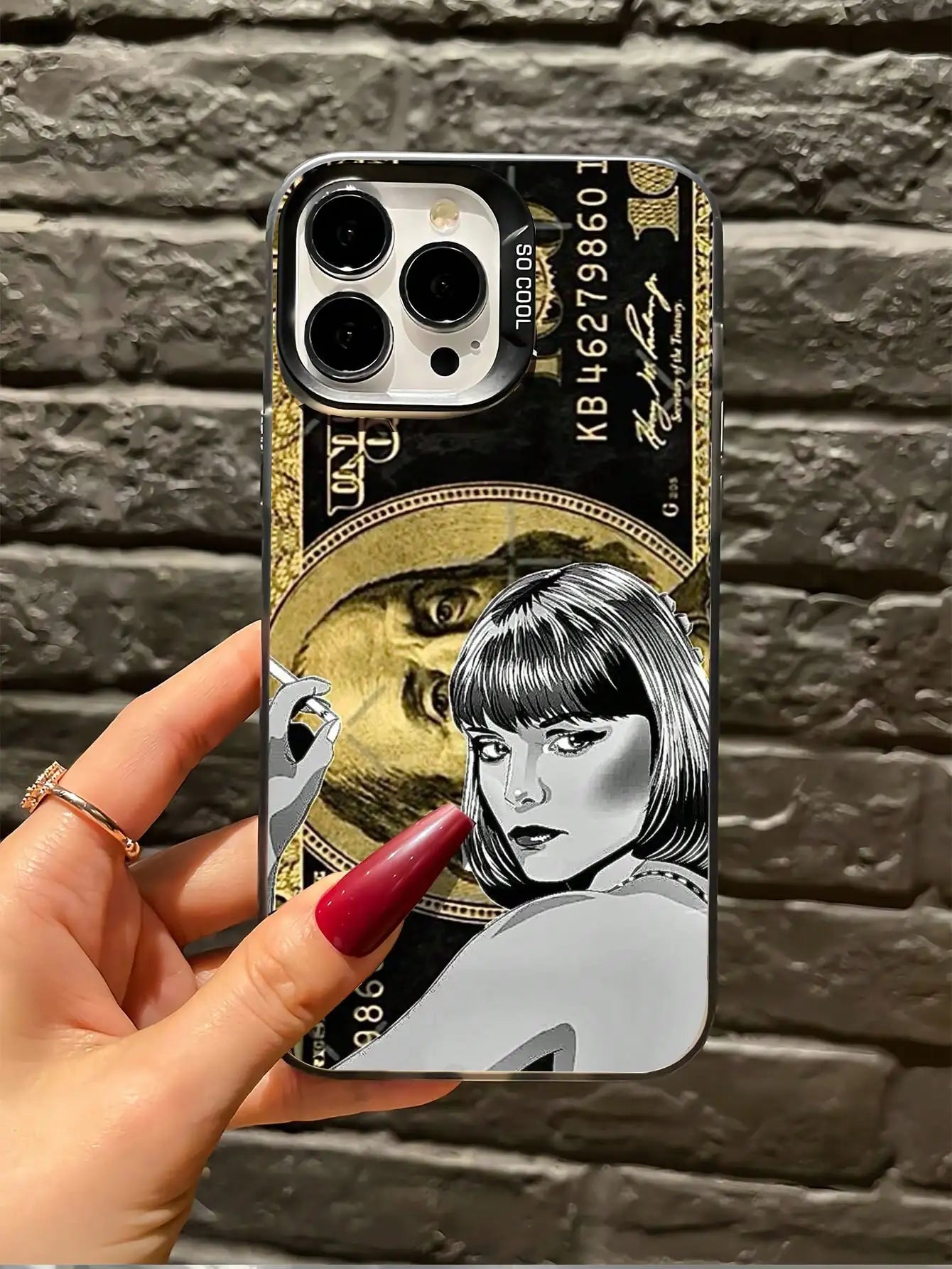 1pc Dog Head Design Phone Case Compatible With IPhone 17 Pro Max, 16 Pro, New 15 Pro, 14, 13, Transparent Electroplated High-End Anti-Fall Full Coverage Phone Case