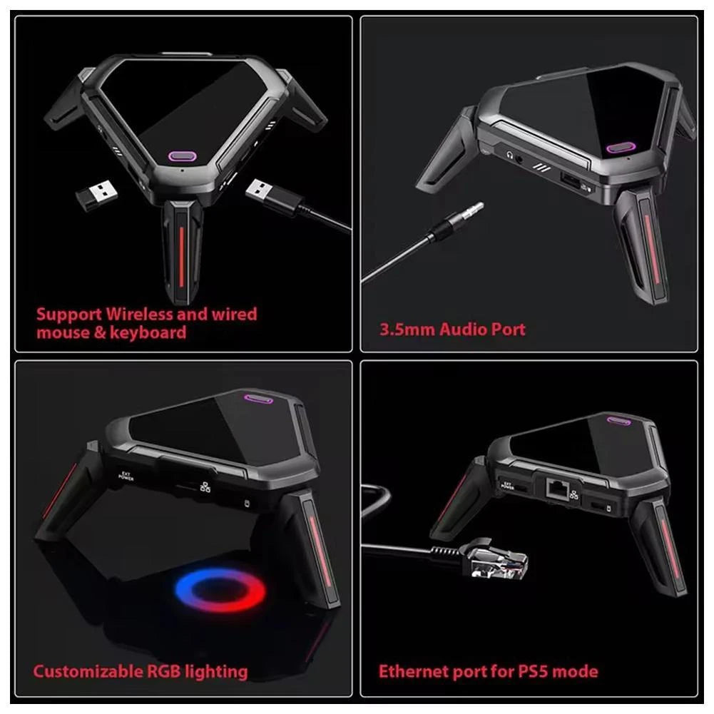 GAMWING Scorpion 2Pro Keyboard And Mouse Converter 2000+Hz Mouse Package Speed Mobile Game PUBG Throne Peripheral Artifact