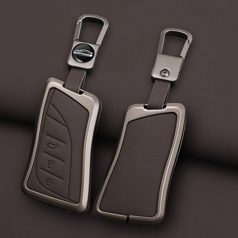 Car Zinc Alloy Leather Key Case Cover Chain For Lexus NX ES UX US RC LX IS 250h RX 350h LS 450h 260h 300h UX200 LM350H LM500H