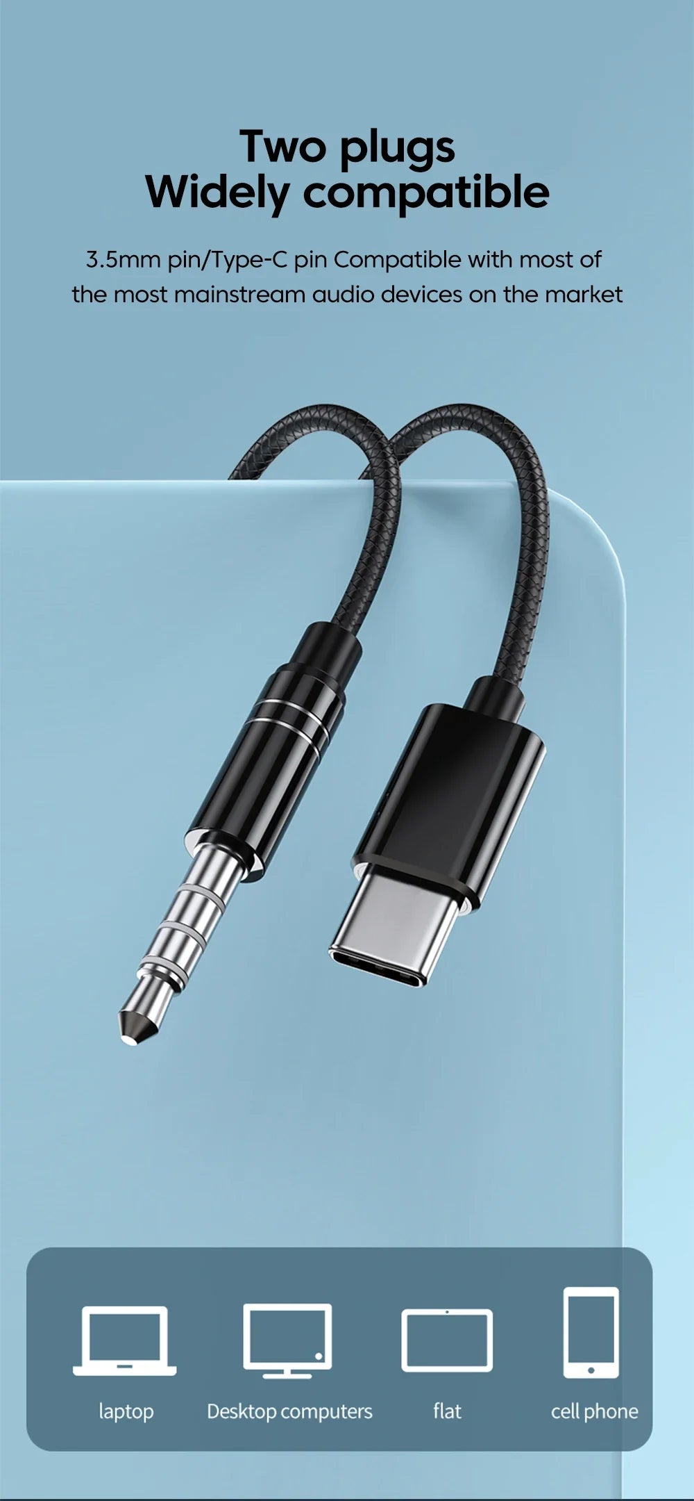 Type C Over-ear Wired Headphones With 3.5mm Ear Clips Non-inferior Earphones Wireless Control With Microphone Limited Editio