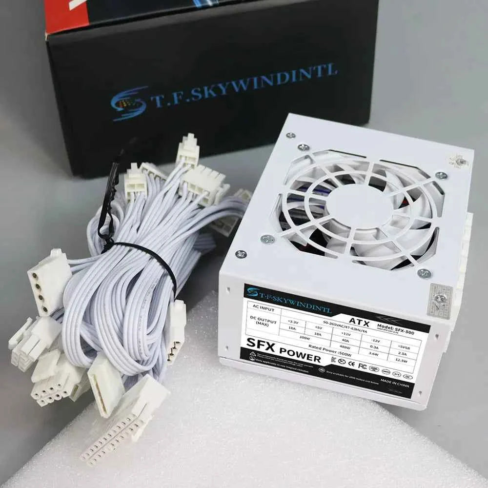 T.F.SKYWINDINTL Full Modular SFX-500W Mini ITX Solution/Micro ATX/SFX 500W Power Supplies PSU For POS