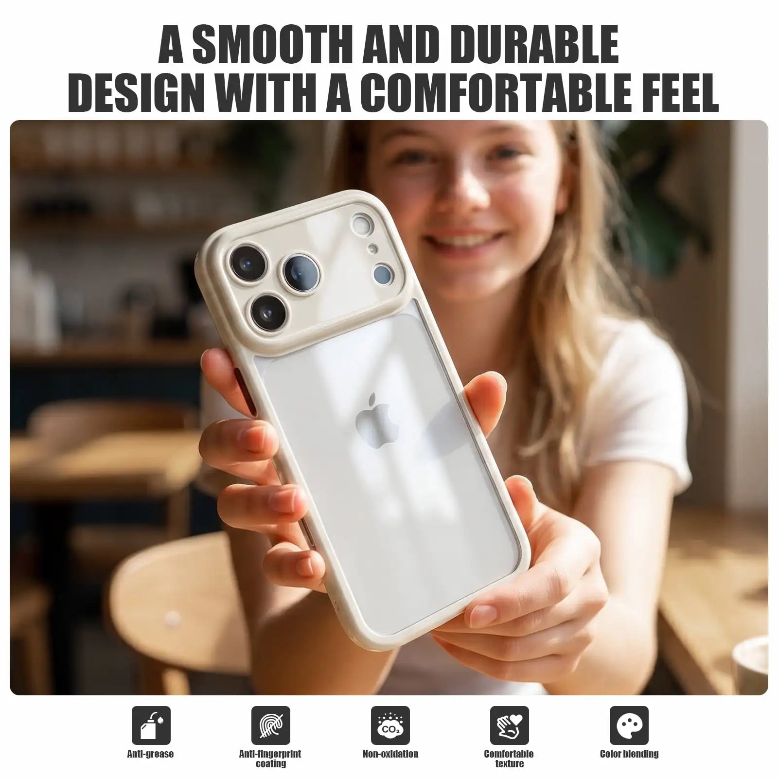 Compatible with Apple iPhone 17 Case Clear with Color Design for Girls Women Soft TPU+PC Shockproof More Protective Girly for iPhone 17 Case