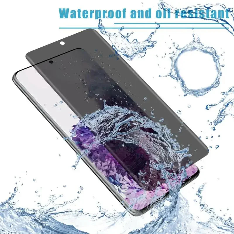 Privacy Screen Protector for Samsung Galaxy S25 S24 S23 Ultra Anti-spy Tempered Glass Fingerprint Unlock for Samsung S22 S26Plus
