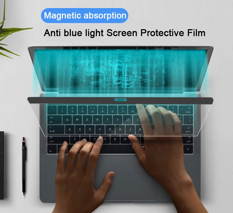 Anti-blue light Magnetic Screen Protector For Macbook Air 13 A2337 A2681 M1 M2 2020 2022 Pro 14 15 16 11 Matte Film Anti-Glare