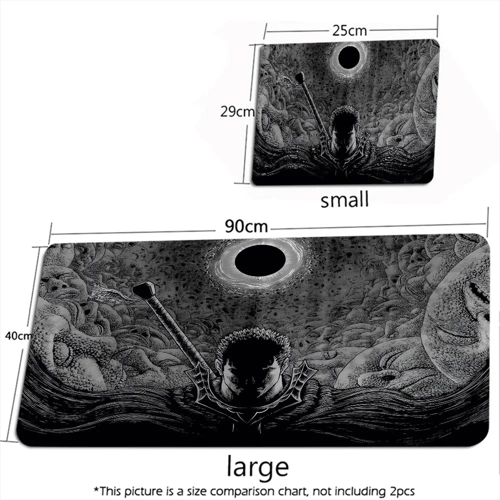 Guts Sword in Berserk Mouse Mat XXL Computer Accessories Large Keyboard Laptop Table Pad The New Product Gamer Gaming Mousepad
