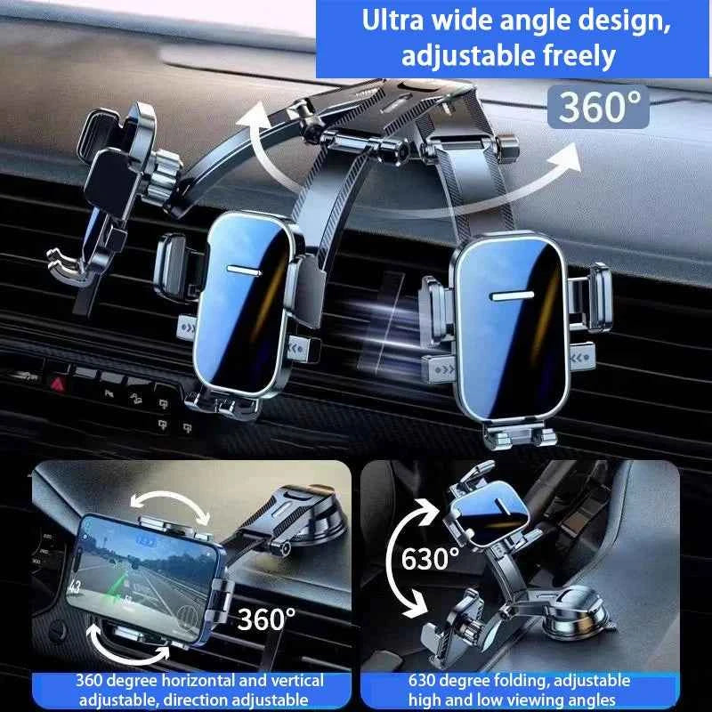 GPS Navigation Car Phone Bracket - Universal Dashboard Windshield Desk Hanging Cellphone Stand