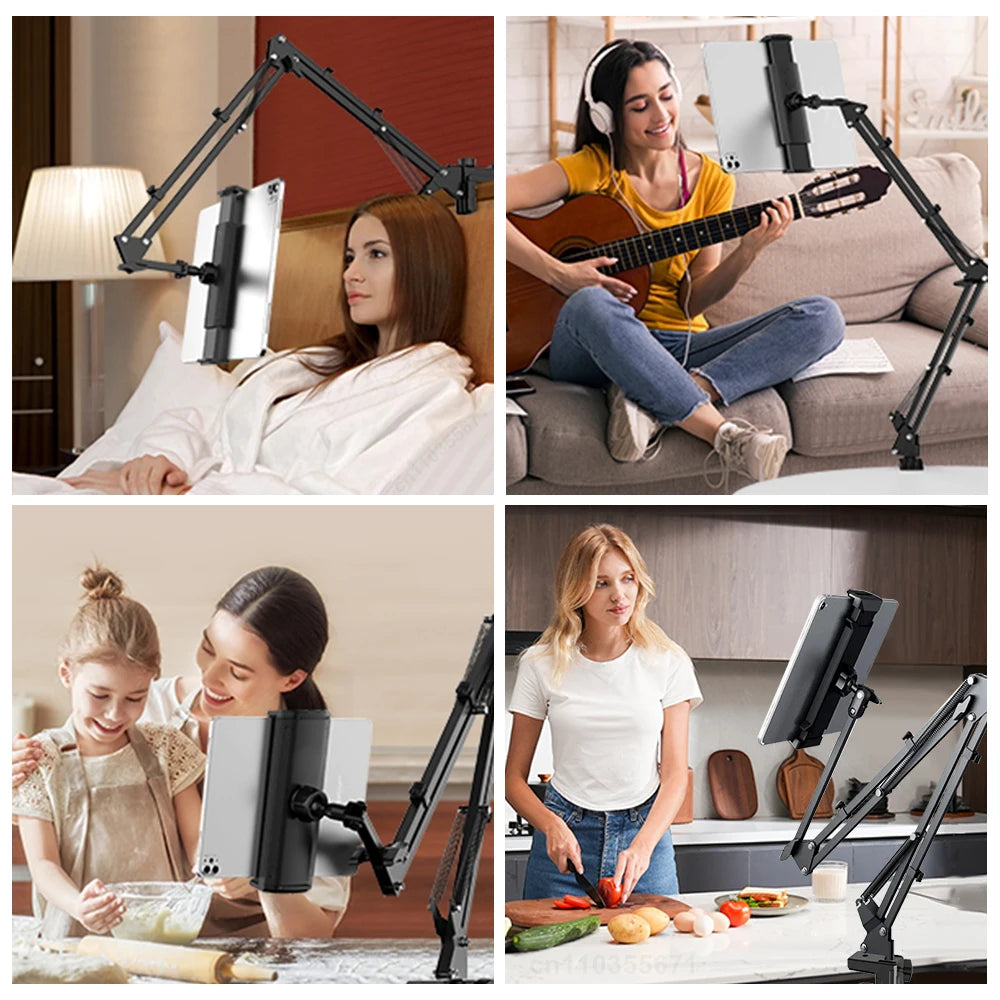 Tablet Stand Holder for Bed Rotatable Phone Stand for 4-12.9