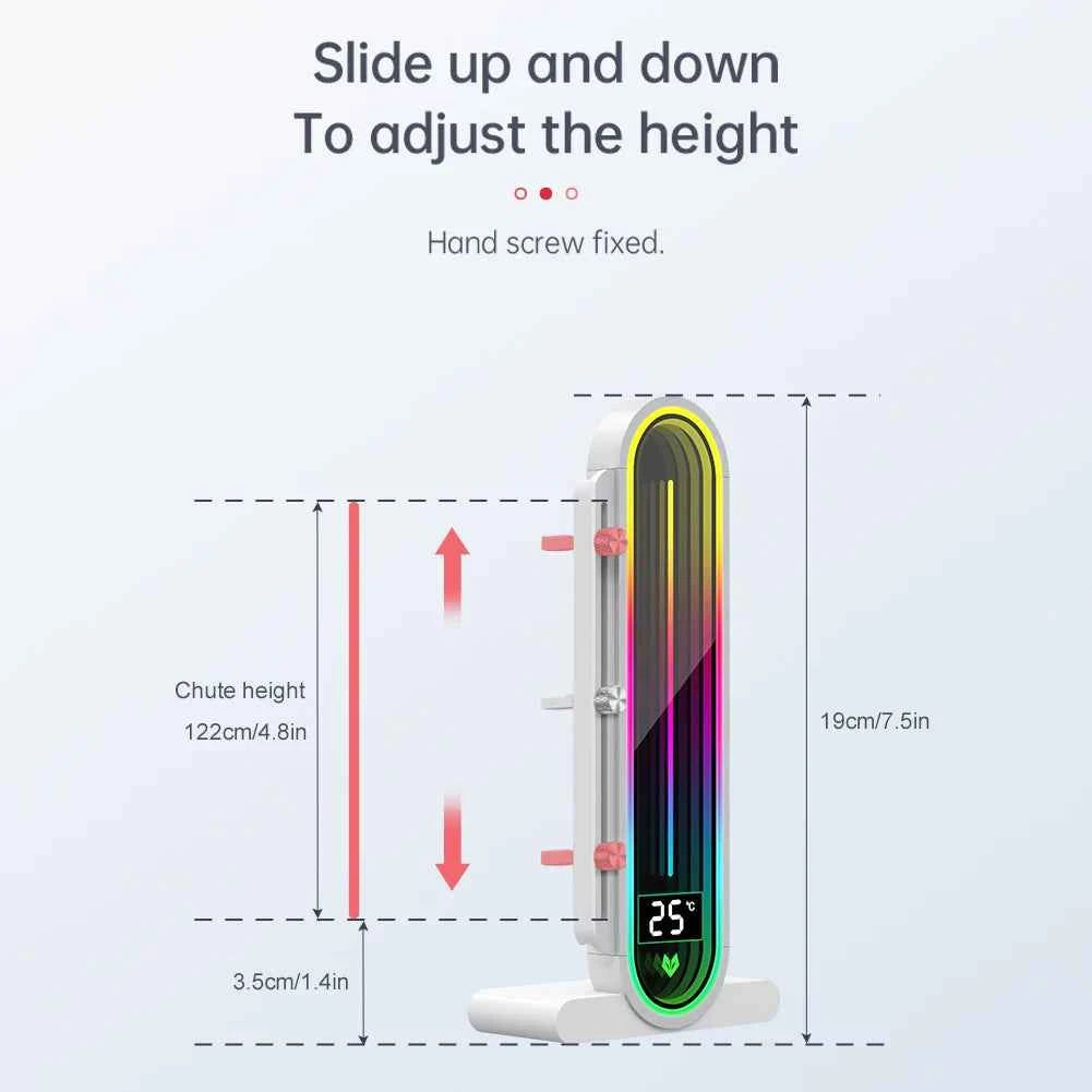 ARGB Graphics Card Bracket With Temperature Display GPU Anti-Sag Holder Bracket Video Card Bracket Adjustable Height 5V 3Pin