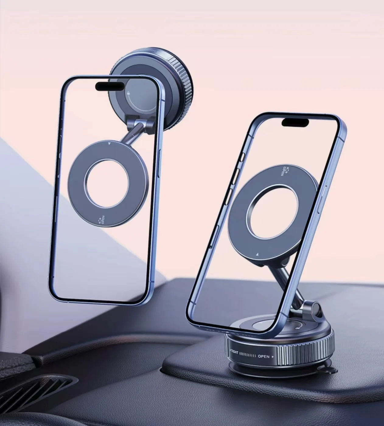 Mobile phone magnetic stand for desktop; 360° rotating magnetic adsorption stand; universal mobile phone holder