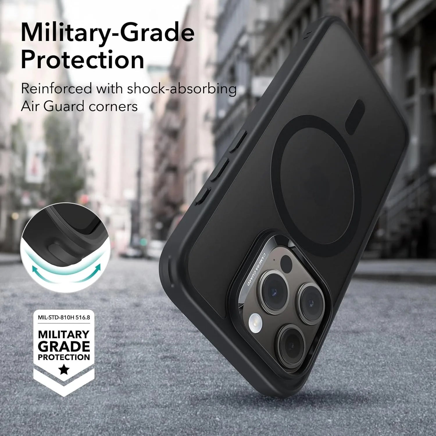Phone 15 Pro Max Case with MagSafe, Supports Magnetic Charging, Slim Liquid Silicone Case, Shock Absorbing, Screen and Camera Pr