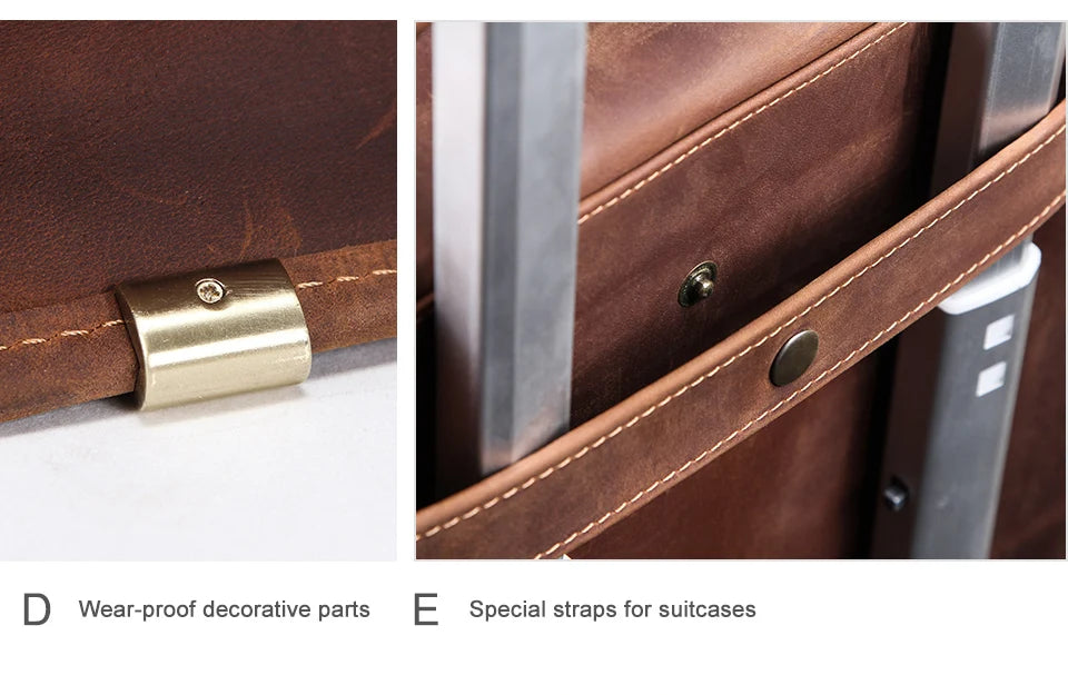 CONTACT'S Genuine Leather Business Bags for Men High Quality Briefcase Office Bag Male Tote Laptop Bags Portfolio Bag Document