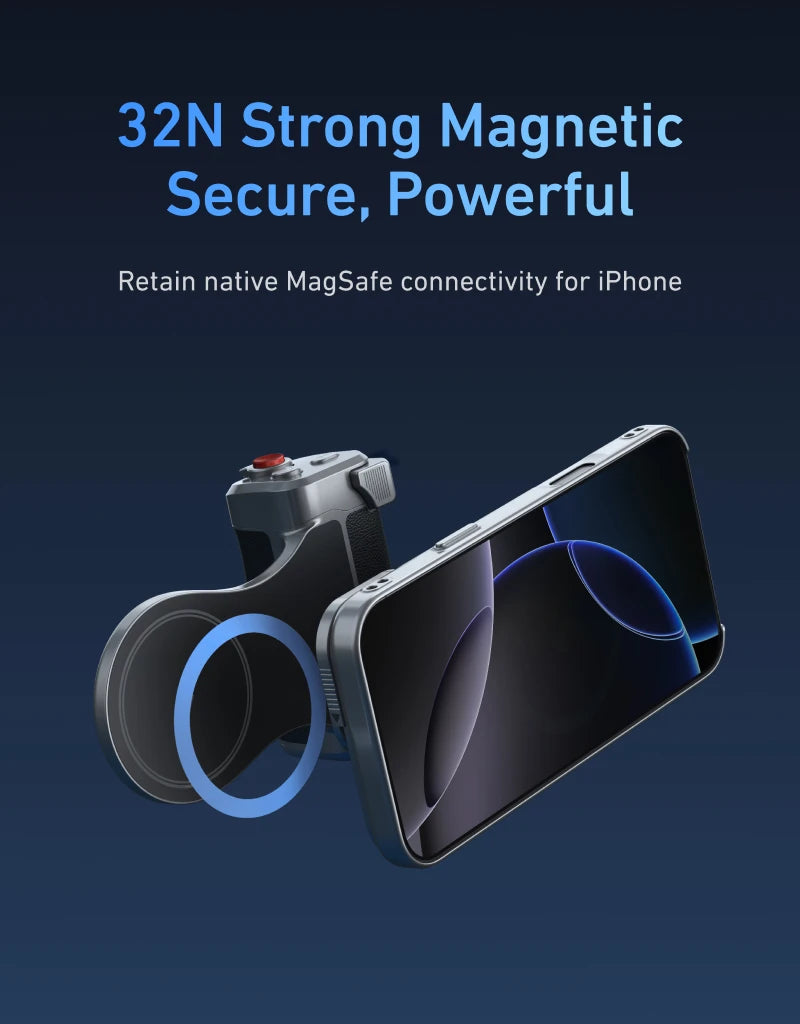 TELESIN Master Grip Kit for iPhone 17 Pro ProMax Phone Camera Magnetic Grip Graphene Case for iPhone Cooling Phone Handle Holder