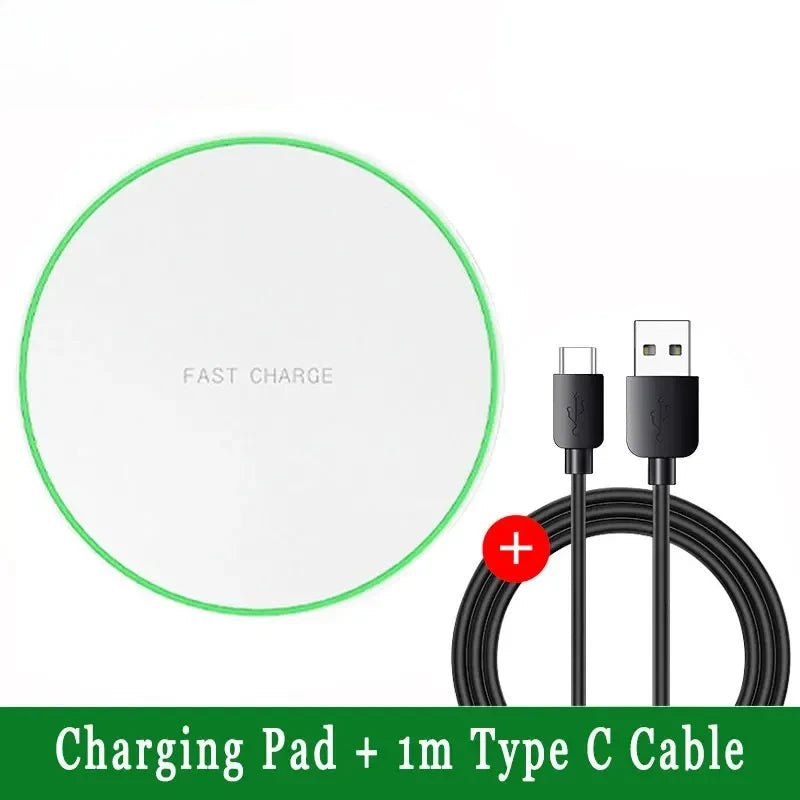 100W Fast Wireless Charger Pad For iPhone 15 14 13 12  X Pro Max 8 Samsung Galaxy S23 Xiaomi Wireless Charging Station Chargers