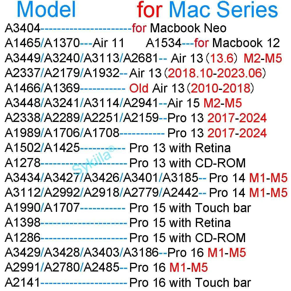 Case for Macbook Air 13 M5 M1 Pro 14 M4 13M3 15 16 M2 Mac Hard Shell Funda Laptop Accessory Cover A3449 A3448 A3427 A3426 Neo 12