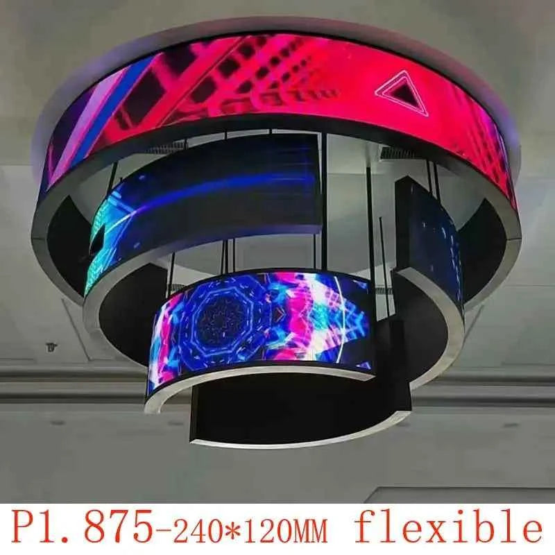 P1.875 Indoor Flexible Display Panel 240x120mm LED Screen Module Full Color Circular Advertising Show Business the Best Choice