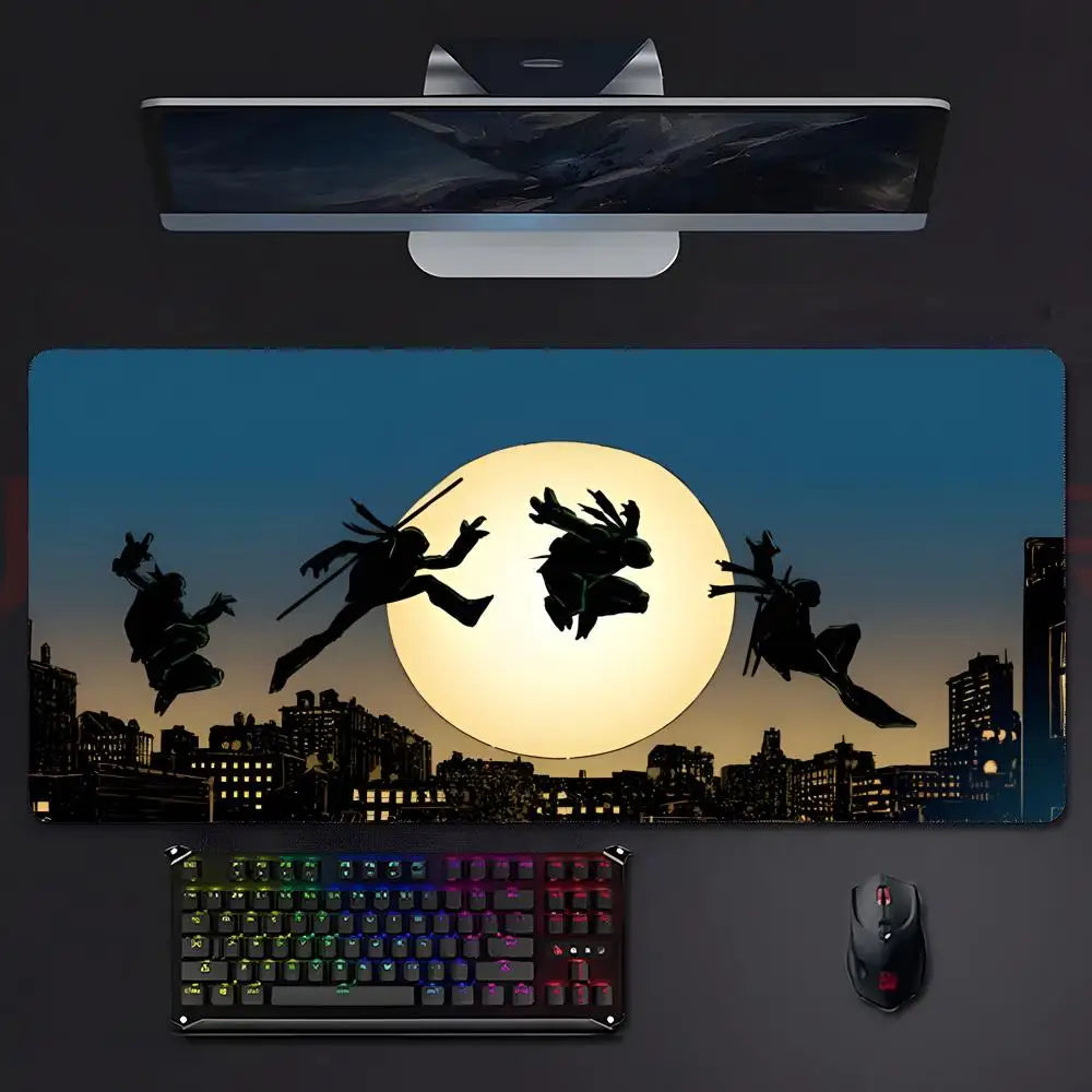 anime classic Teenage M-Mutant N-Ninja Turtles TMNT Mouse Pad Mousepad Large Gaming LockEdge Thickened PC Table Desk Mat