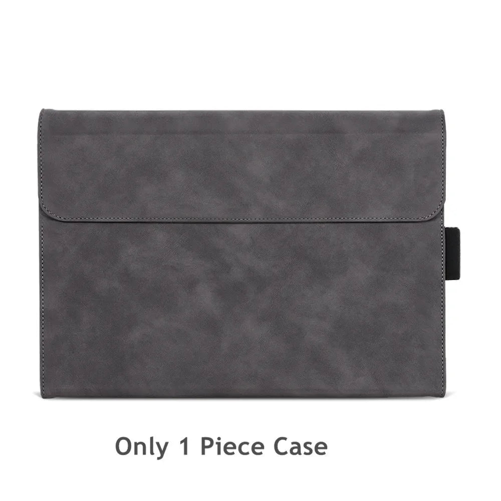 Business Cover for Microsoft Surface Pro 11/10/9 Portfolio Case 13inch Multiple Angle Stand Tpu Shell Compatible with Keyboard