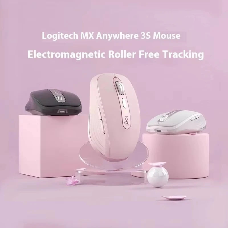Logitech MX Anywhere 3S All-in-One Portable Wireless Mouse Silent Click 8000DPI Multi-Device for Laptop Computer Peripherals
