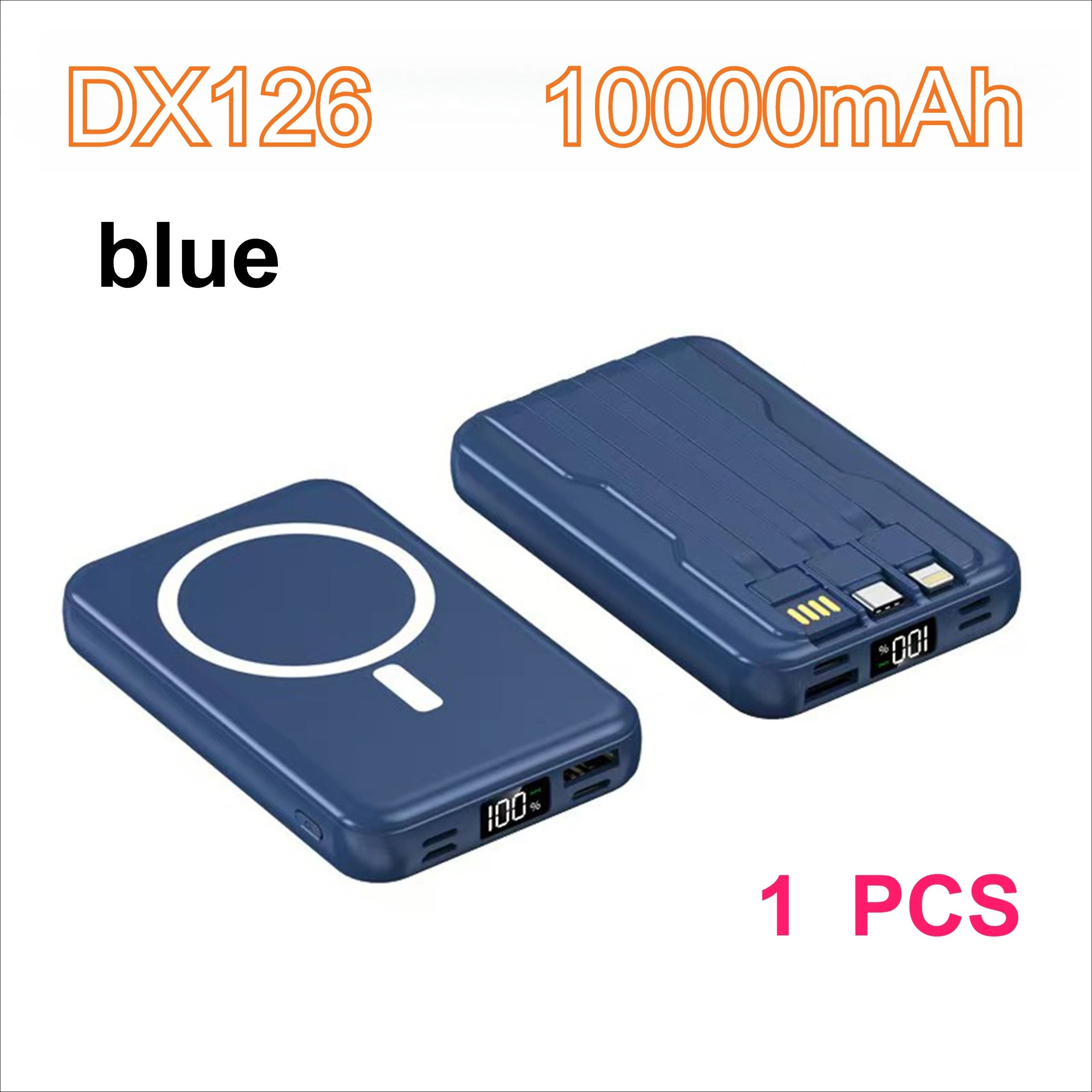 Taepiaai DX126 magnetic car wireless power bank; suitable for Apple, Android mobile phones\watches/15W/22.5W powerbank 10000mah