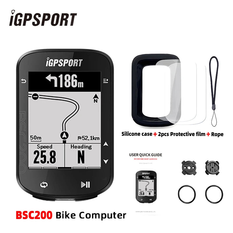 IGPSPORT BSC200 Bike GPS Computer Bike Computer Blue ANT 2.6 Inch Waterproof Wireless Bike Stopwatch Computer Power Meter