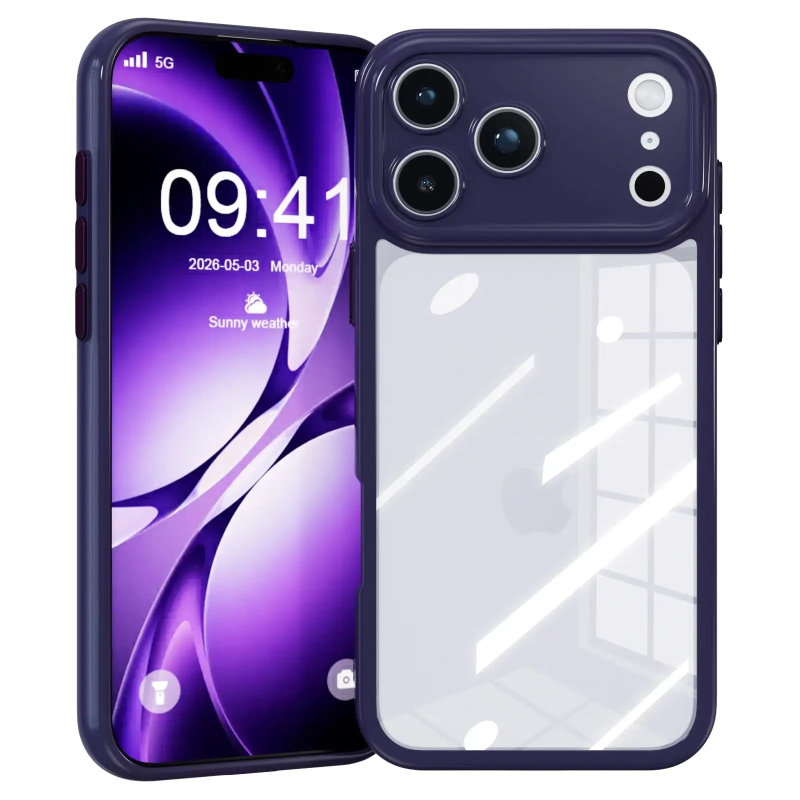 Compatible with Apple iPhone 17 Case Clear with Color Design for Girls Women Soft TPU+PC Shockproof More Protective Girly for iPhone 17 Case