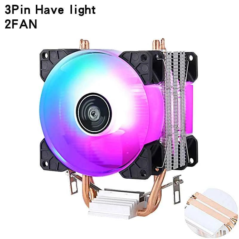 CPU Radiator PC 2/4/6 Heat Pipe Cooling 90mm Fan For LGA115x 1200 2011 x79 x99 E5 2066 1700 2099 i3 i5 i7 AMD