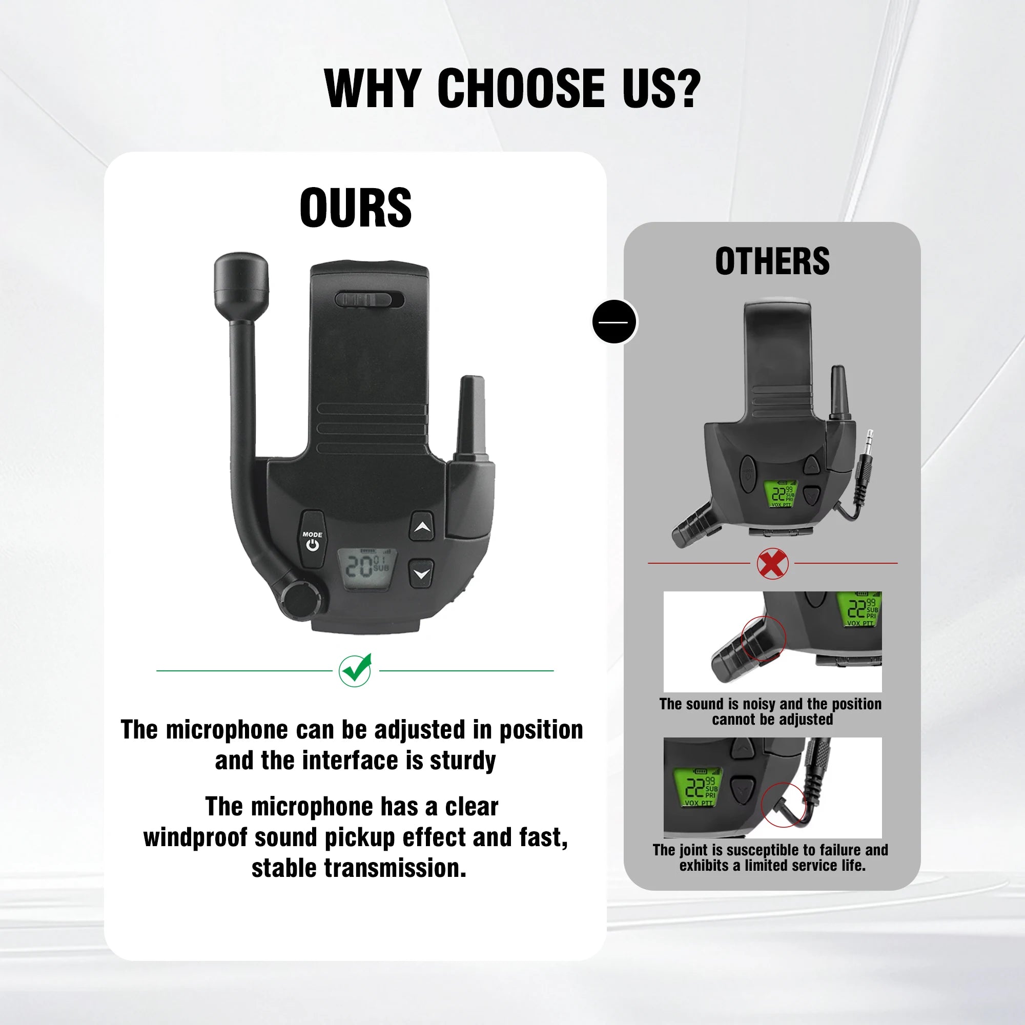 Tactical Headphones High Sensitivity Clear Call Military Headset for Shooting Communication Water Resistant Noise Reduction