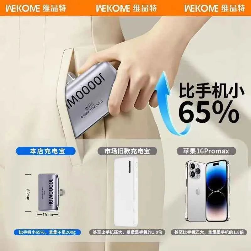 Mini PowerBank 10000mAh Spare battery Portable Charger Mobile External Battery Fast charging For iPhone Samsung Xiaomi