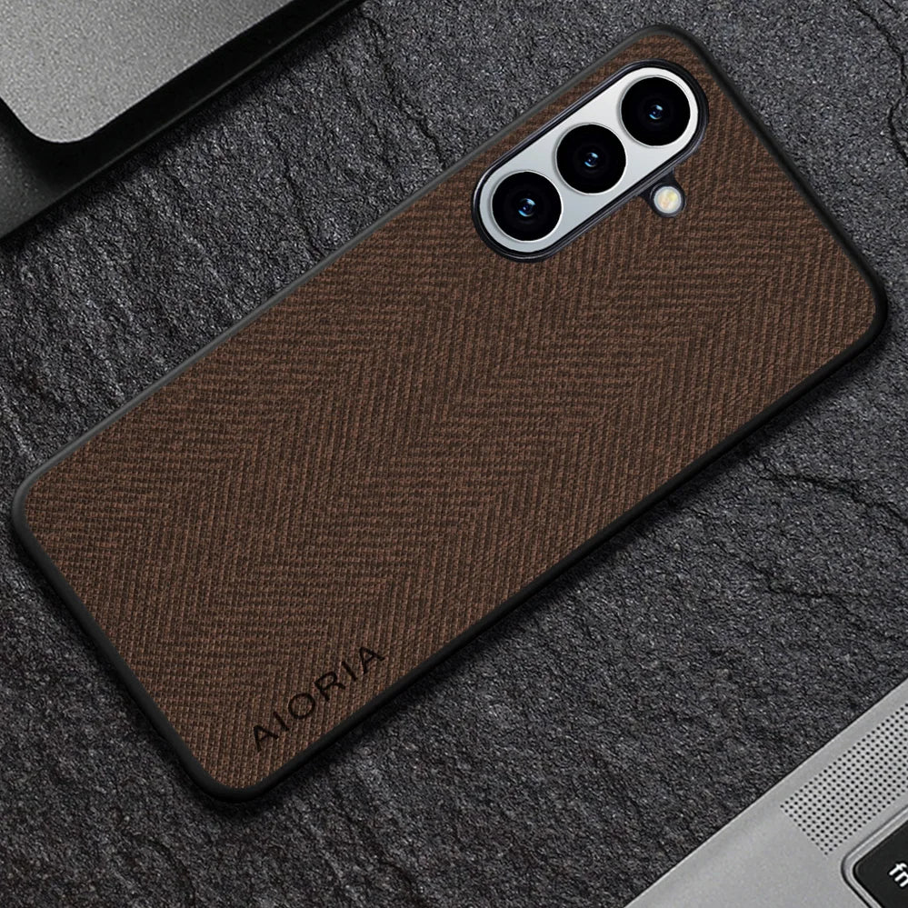 Case for Samsung Galaxy S26 coque Luxury textile Leather soft phone cover funda for samsung galaxy s26 case capa