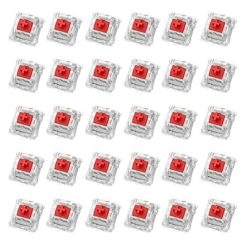 30Pcs Switch Mechanical Keyboard Switch 3Pin Clicky Linear Tactile Silent Switches RGB LED SMD Gaming for MX Switch