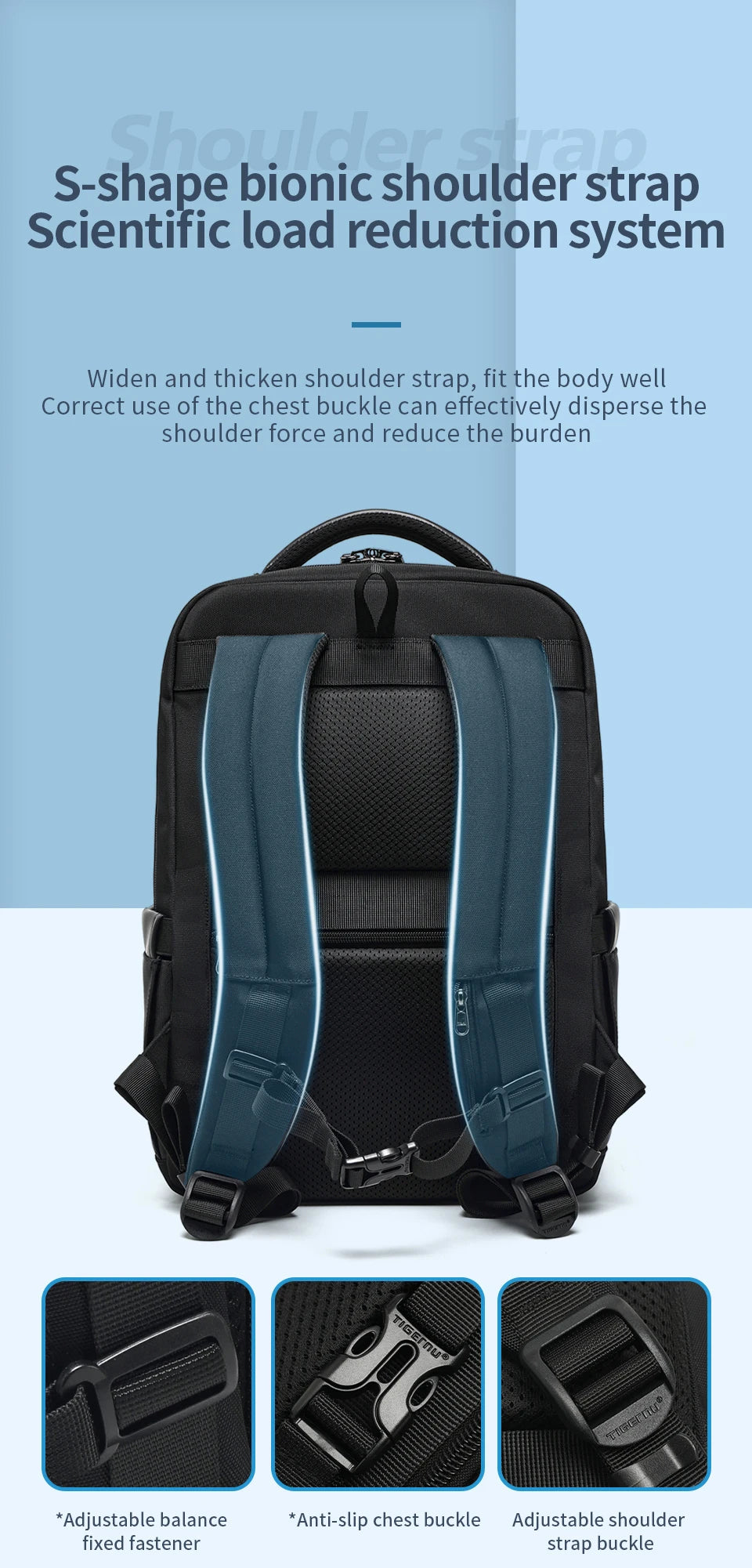 Tigernu Travel Backpacks For Men 14 15.6 17inch Laptop Backpacks Business Backpack Bags For Travel Backpacks Schoolbag knapsack