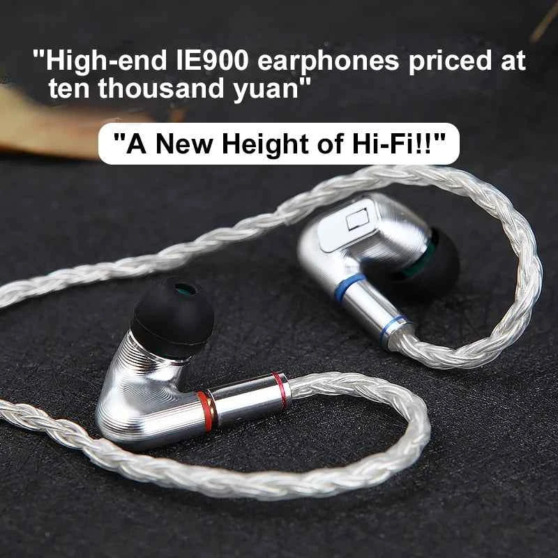 IE900 original unit high-end customized in ear high fidelity wired earphones with mmcx interface, universal for mobile phones