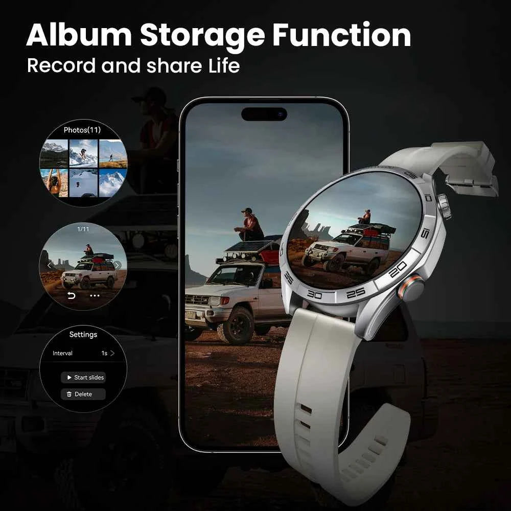 HAYLOU Solar 5 Smartwatch 1.58'' AMOLED Display 60Hz Refresh Rate 24H Health Monitoring Voice Calling 100+ Sports Modes Black/Silver