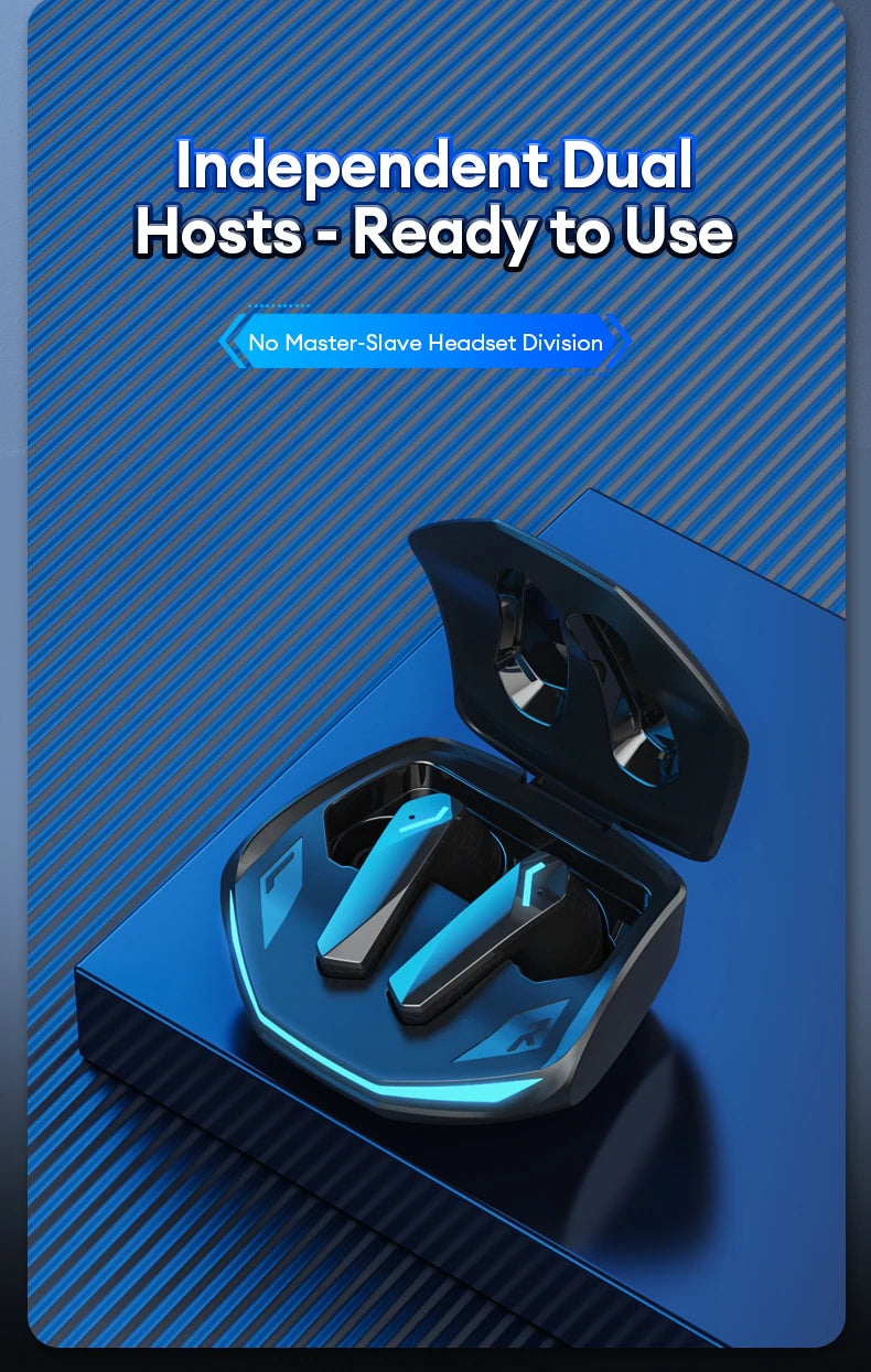 Choice Lenovo GM2 Pro TWS Wireless Bluetooth V5.3 Earphone HD Call Low Latency Headphones Dual Mode Music Gaming Earbuds GM2PRO