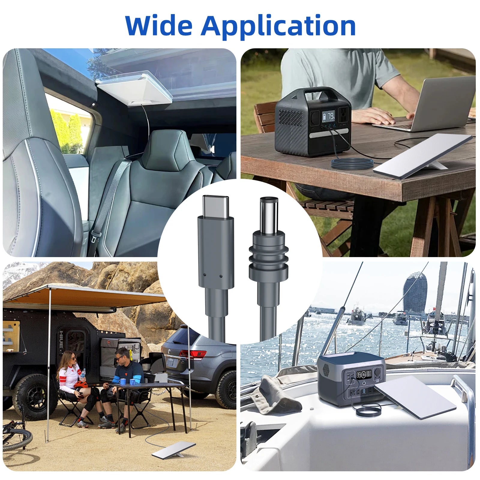 USB C to DC Power Cable For StarLink 2M 5M for Starlink Mini USB Type-C Input to Waterproof Power Cable Fit Starlink Gen3 Mini