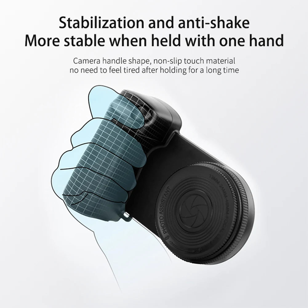 Magnetic Handle Grip With Fill Light For Magsafe Anti-Slip Smart Phone Bracket Camera Selfie Bluetooth Remote Shutter For iPhone