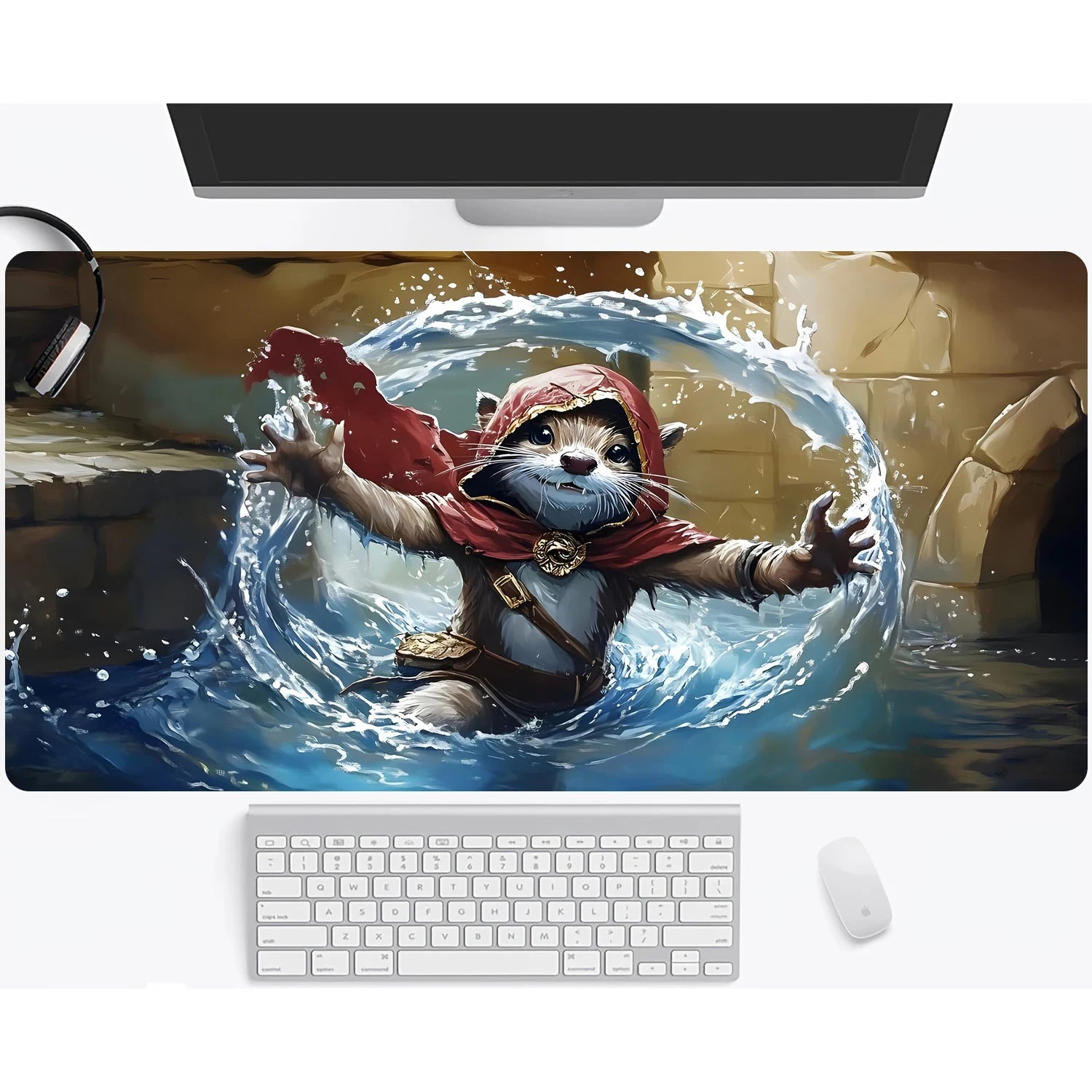 Magic playmat gathering gaming mats Frog Wizard theme anime desk mat Desk accessories 35X60cm mouse mat Raccoon tapete magic mat