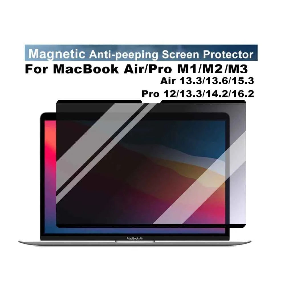 Magnetic Anti-peeping Screen Protector For Macbook Air 13.6 15 M1 M2 M3 M4 Pro 14 16 2023 Anti-peek Anti-spy Film Privacy Filter