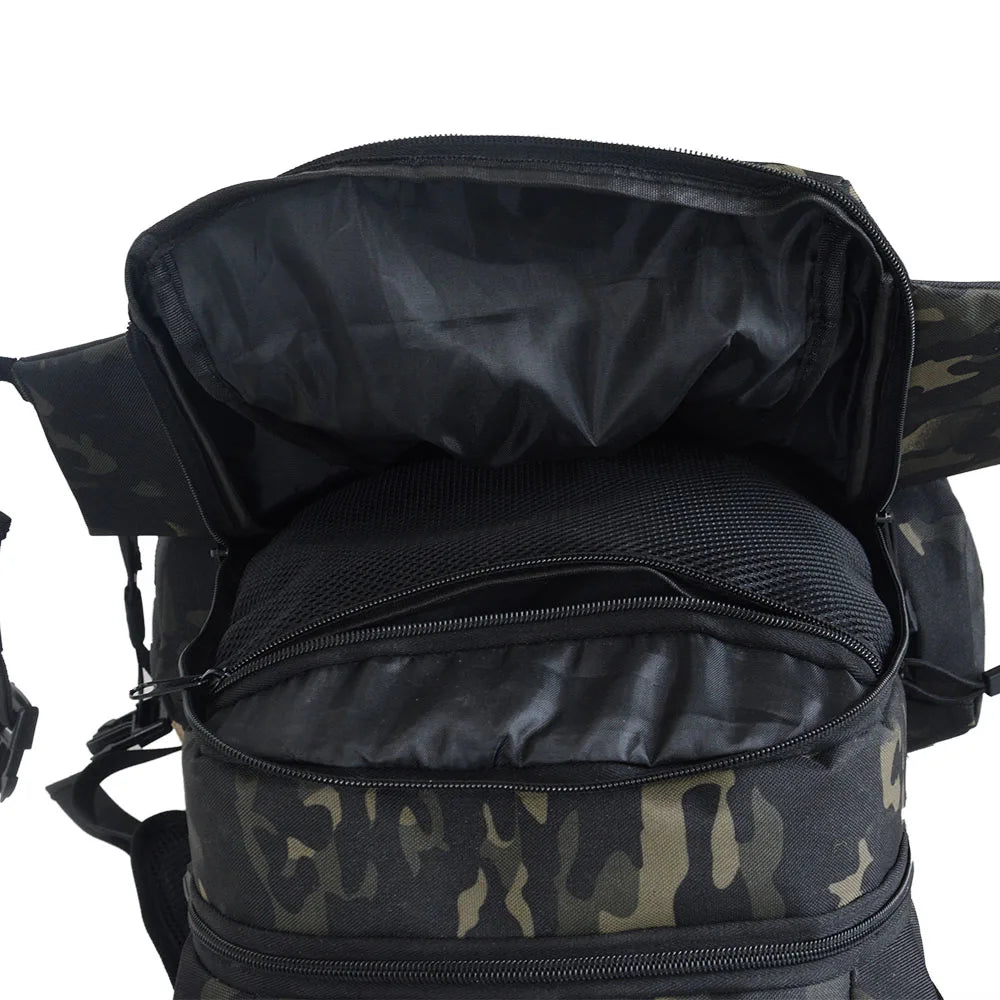 45L Waterproof Fishing Hunting Backpack Outdoor Rucksacks Tactical Sports Camping Hiking Trekking Bags