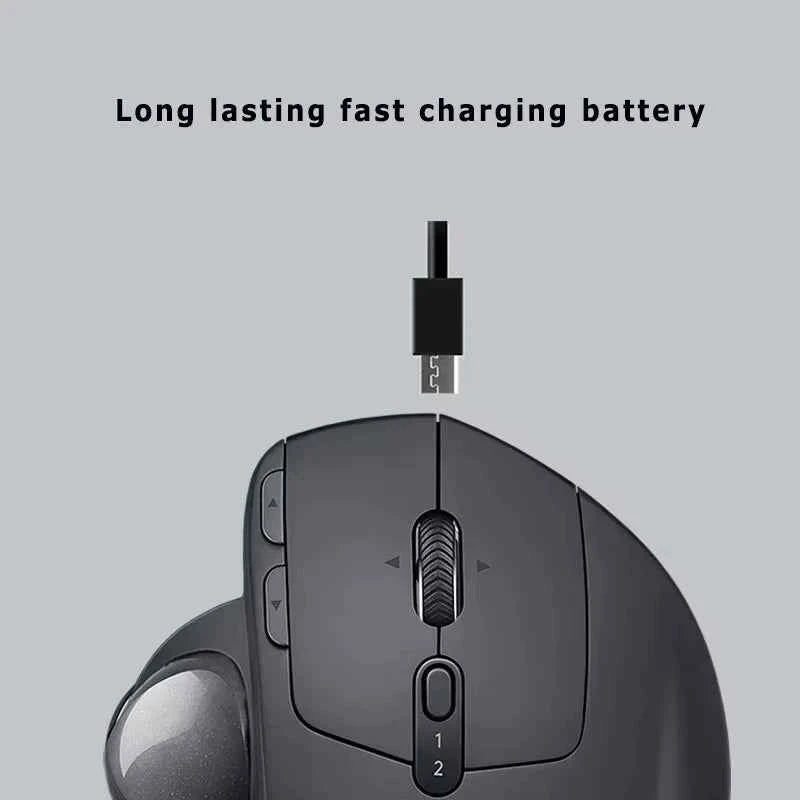 Mouse Logitech MX ERGO S Ergonomic Mouse Trackball Mouse Wireless Bluetooth Quick Charging with Unifying Receiver Office work
