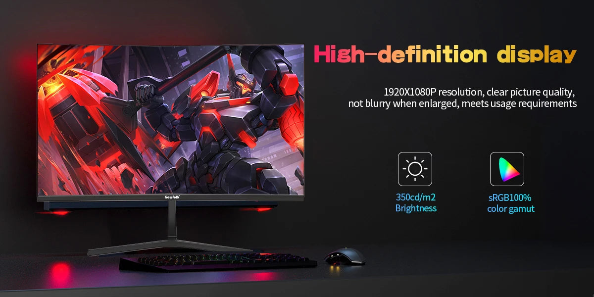 27 inch Curved Gaming Monitor,144Hz/180Hz PC Monitor Full HD 1080P, Frameless 1800R Computer Display with FreeSync DP, HDMI Port